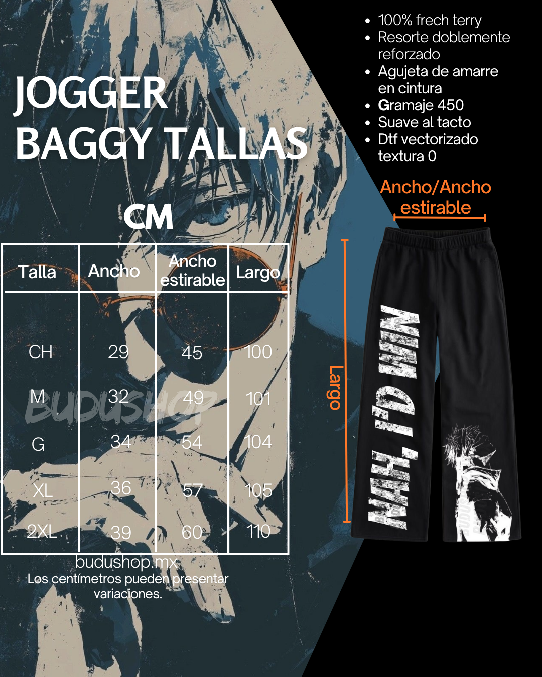Jogger Baggy Drop 05 x 01 Remastered •Gojo Satoru Jujutsu Kaisen•