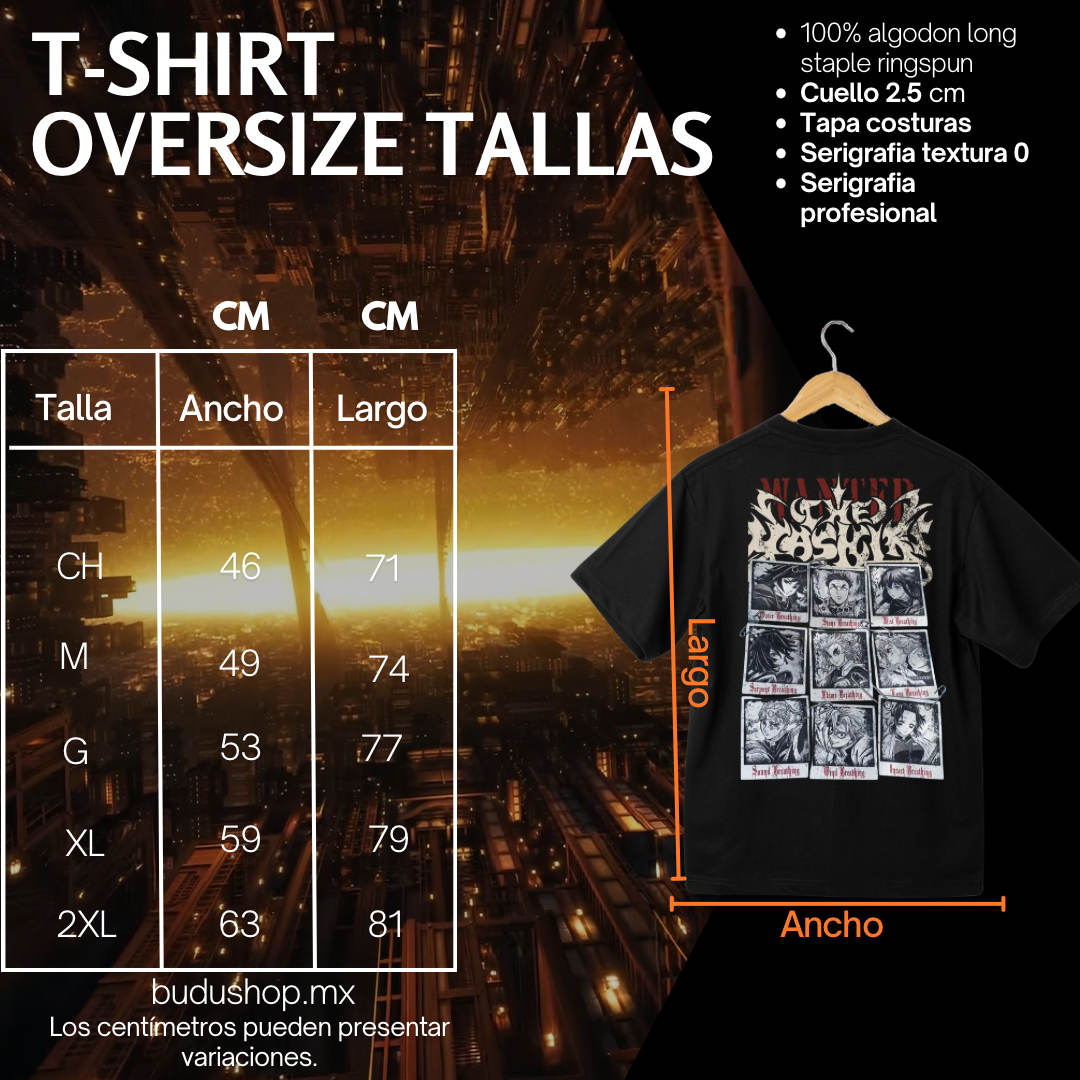 Drop-03 Playera oversize - Kimetsu No Yaiba