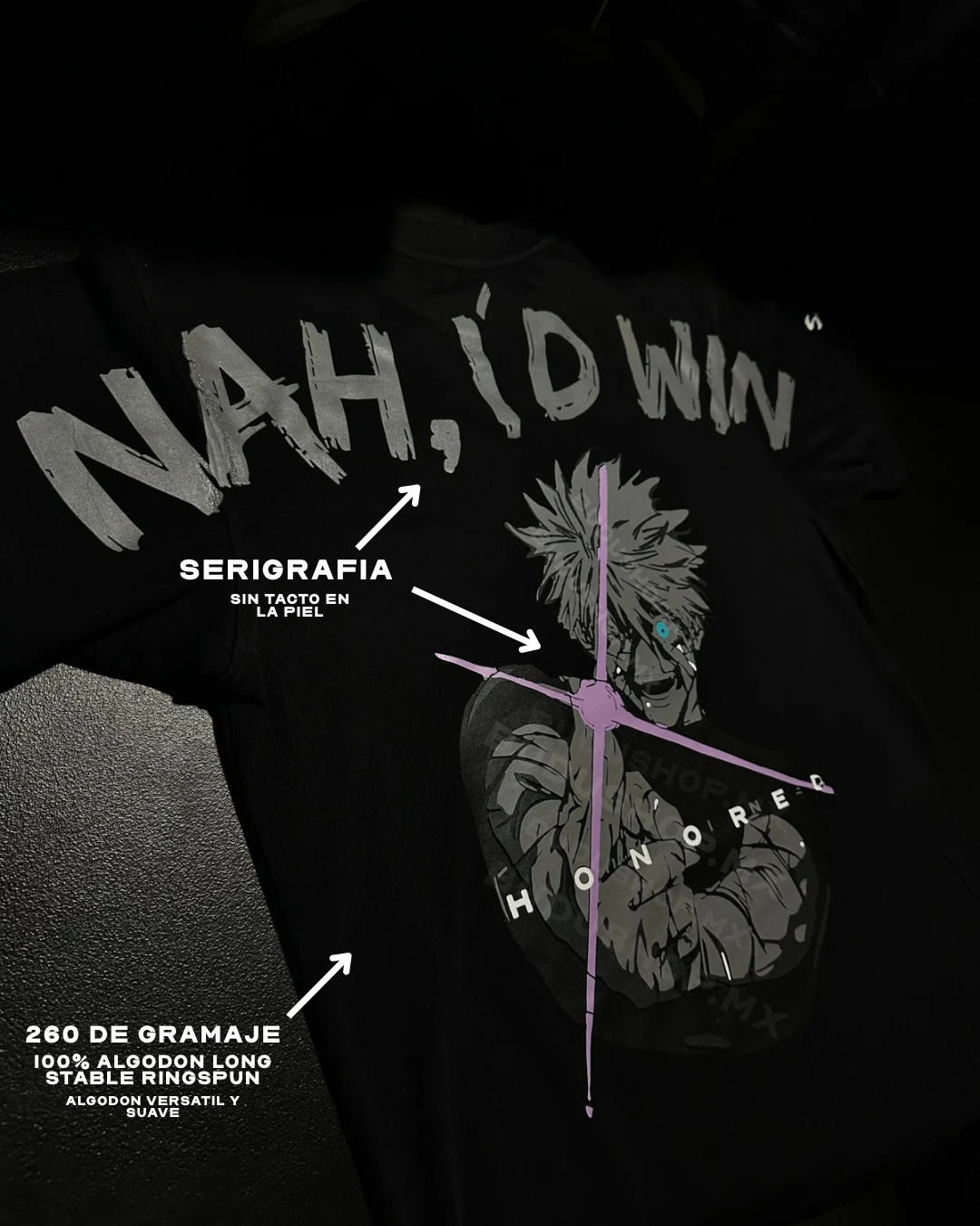 Playera Drop 05 x 01 Remastered •Gojo Satoru Jujutsu Kaisen•