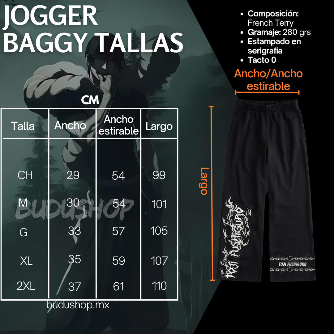 Drop-02 Jogger baggy  Toji Fushiguro •REDEMPTION•